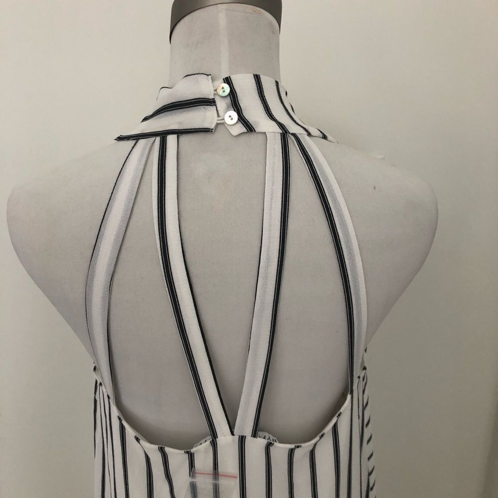 HYFVE striped flowy A line mini dress S - Picture 5 of 9